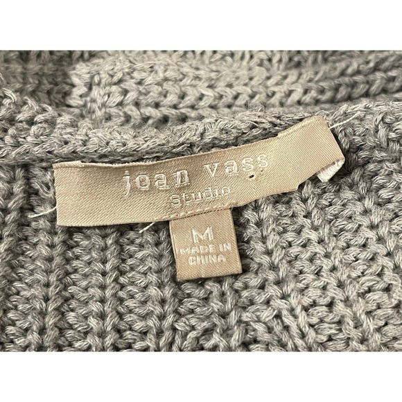 Joan Vass Cardigan Long Women's Sz M Gray - Picture 5 of 7